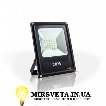 Прожектор светодиодный 20Вт EVRO LIGHT EV-20-01 6400K 1400Lm SMD